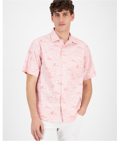Island Bound Chambray Button Up Shirt