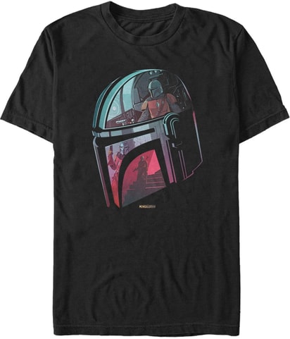 Fifth Sun The Mandalorian Helmet Reflection Graphic T-Shirt