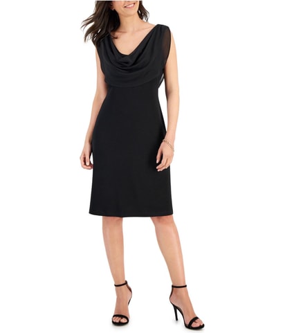 Drape Fit & Flare Dress