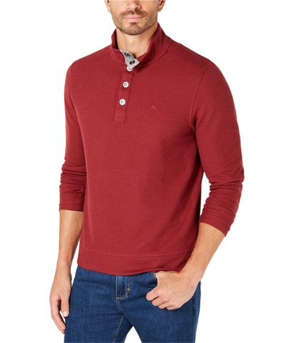 Cold Springs Mock-Collar Henley Sweater
