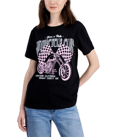 Motorcycle Club Crewneck Tee Basic T-Shirt