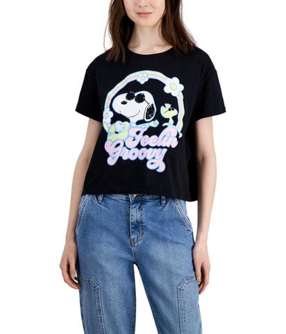Feeling Groovy Snoopy Basic T-Shirt