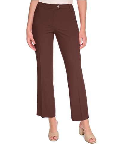 Modern-Fit Straight Leg Slacks Dress Pants