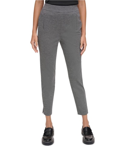 Split Hem Straight Leg Casual Pants