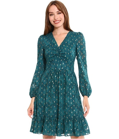 Printed Fit & Flare Dress