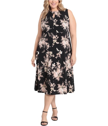 Printed A-line Dress