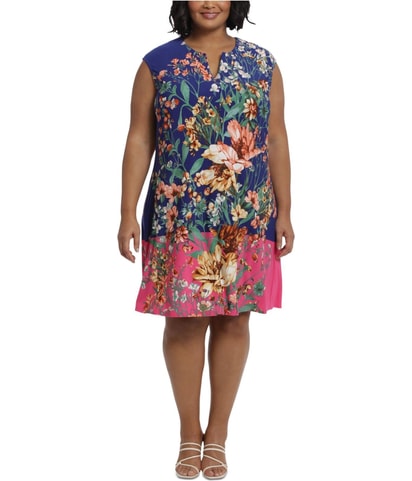 Floral Shift Midi Dress