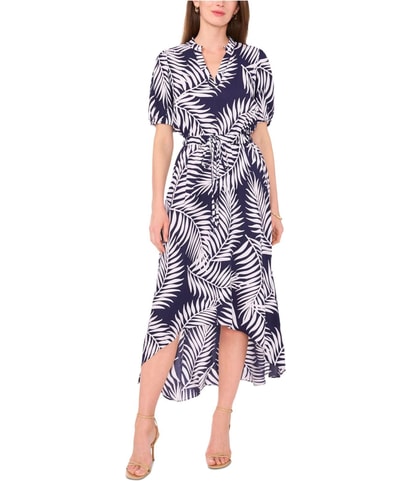 Printed Maxi High-Low Dress