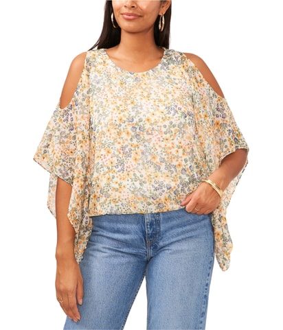 Floral Cold Shoulder Blouse