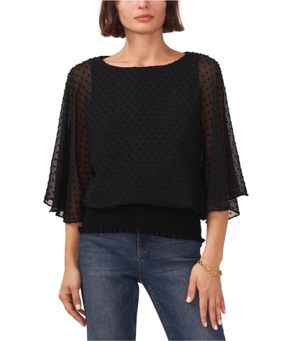 Smocked Waist Shell Blouse
