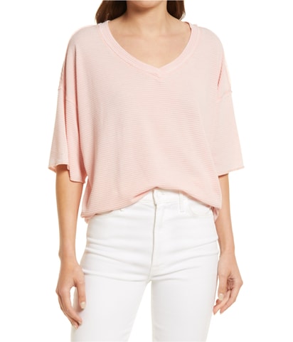 Seamed High Low Hem Shell Blouse