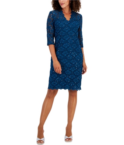 Lace Detail Sheath Dress