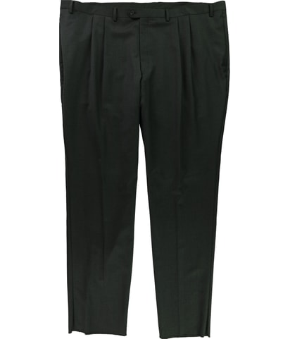 Pleated Straight Leg Dress Pant Slacks