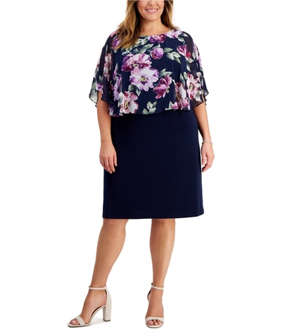 Printed Sheath Dress