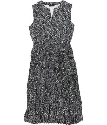 Split Neck Midi Dress