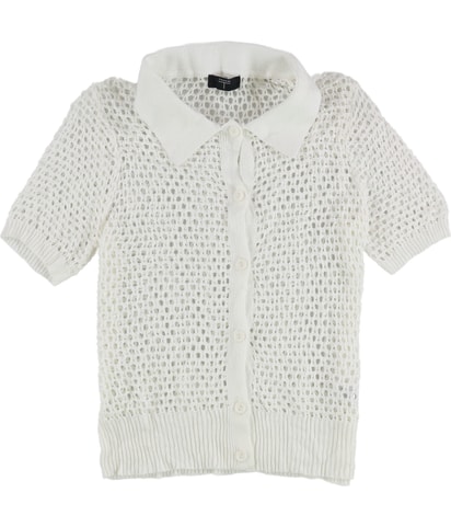 Open-Knit Cardigan Sweater