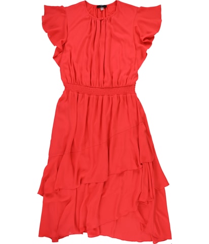 Smocked Midi Fit & Flare Dress