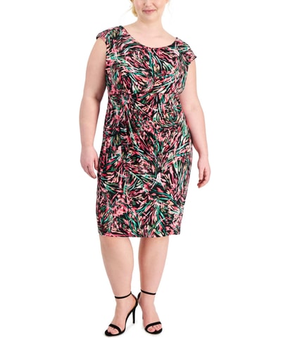 Printed Sheath Dress