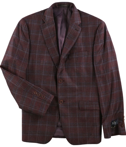 Plaid Felt Two Button Blazer Jacket