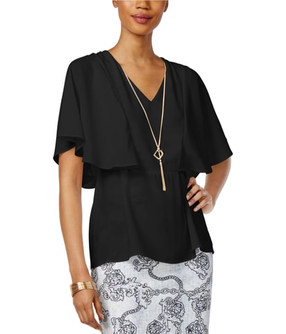 Texture V-Neck Shell Blouse