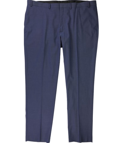 Solid Straight Leg Slacks Dress Pants