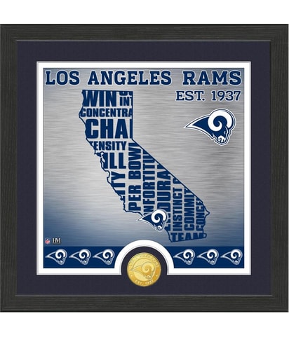 LA Rams Est 1937 Framed Photo Souvenir