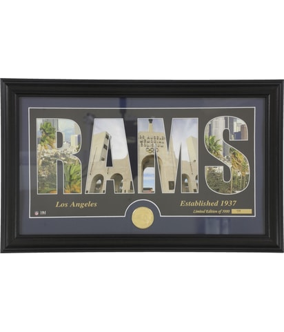 LA Rams Word Art Framed Photo Souvenir