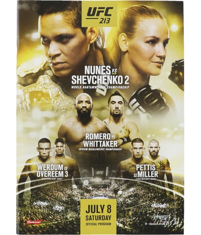 213 Nunes vs Shevchenko 2 Official Program