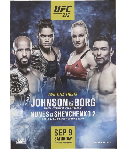 215 Johnson vs Borg Official Program