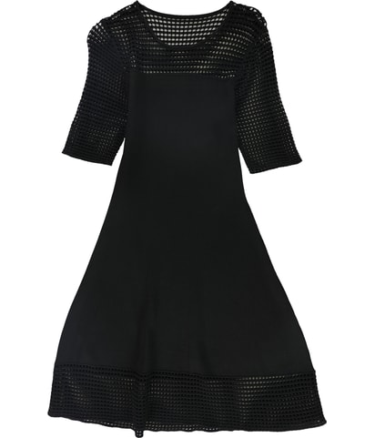 Crochet Fit & Flare Dress