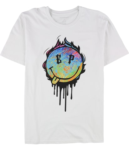 Flaming Smiley Graphic T-Shirt