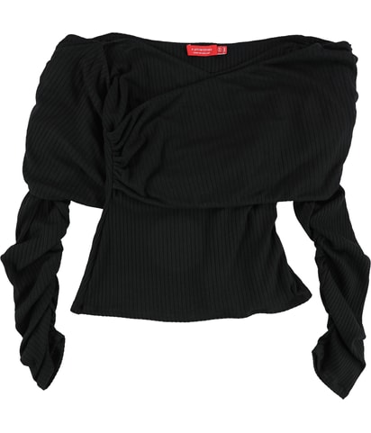 Faux Wrap Off the Shoulder Blouse