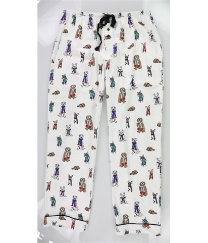 Dogs With Scarf Pajama Lounge Pants