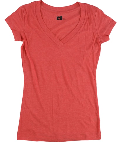 Solid V Neck Basic T-Shirt