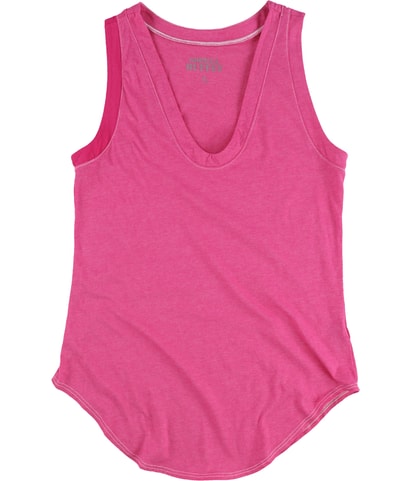 Solid Rounded Hem Racerback Tank Top