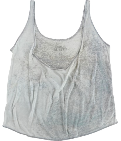 Oversized Burnout Print Tank Top