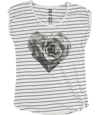 Rose Heart Graphic T-Shirt