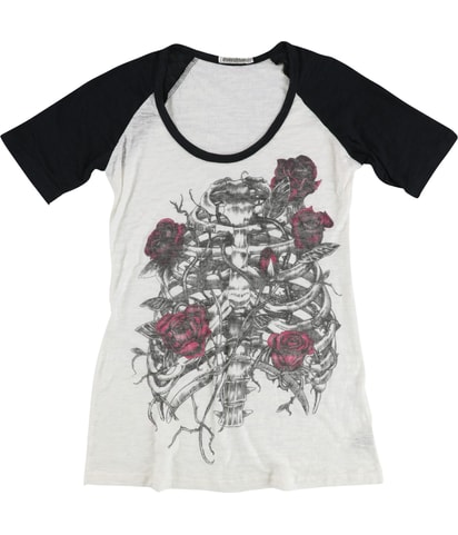 Rose Rib Cage Graphic T-Shirt