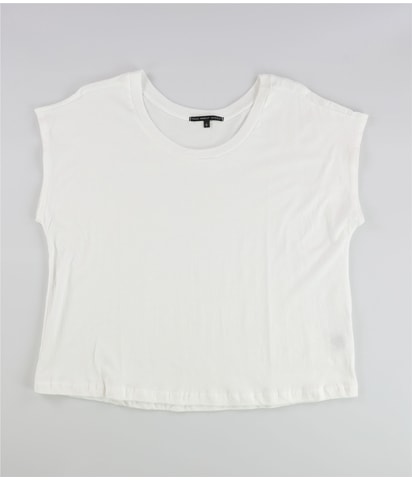 Plain Cap Sleeve Basic T-Shirt