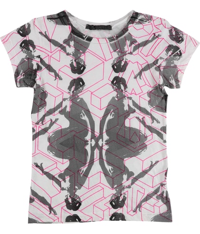 3D Shapes Stripes Graphic T-Shirt