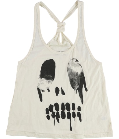 Skull Razerback Knotted Racerback Tank Top