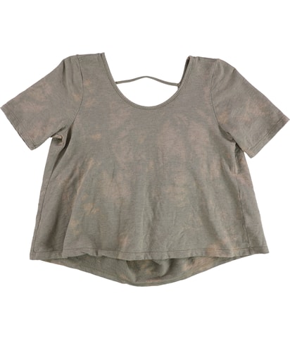 Draped Back Cropped Sweatshirt