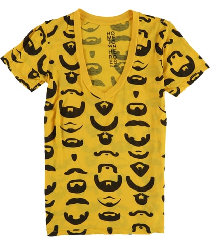 Mustache Pattern Graphic T-Shirt