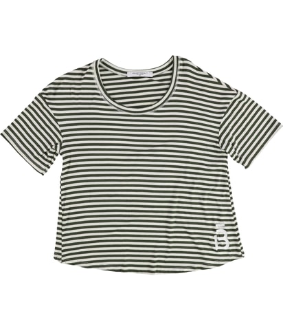 Stripe Tulip Back Graphic T-Shirt