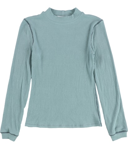 Ribbed Mock Neck Pullover Sweater