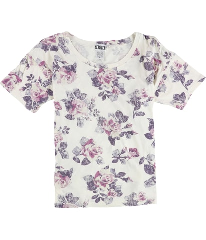 Rose Pattern Graphic T-Shirt
