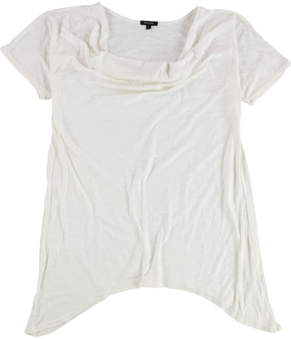 Burnout Cowl Neck Basic T-Shirt