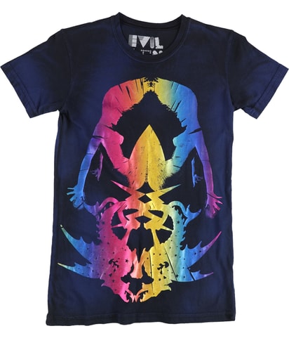 Multi-colored Metallic Graphic T-Shirt
