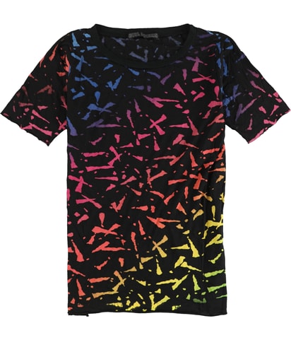 Gradient Slash Pattern Graphic T-Shirt