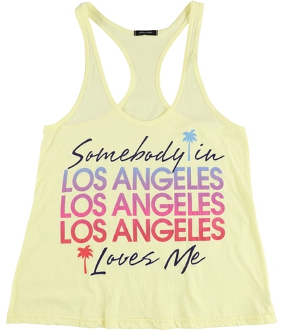 Somebody In Los Angeles Racerback Tank Top